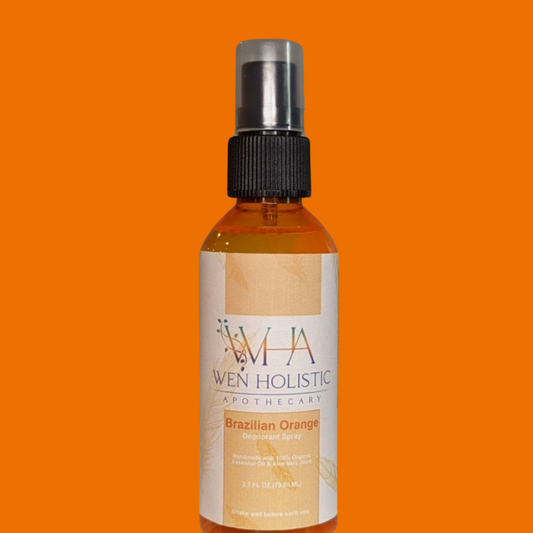 Deodorant Brazilian Orange w/Aloe Vera Juice, Essential Oils & Jojoba Oil All-Natural - www.wenholistic