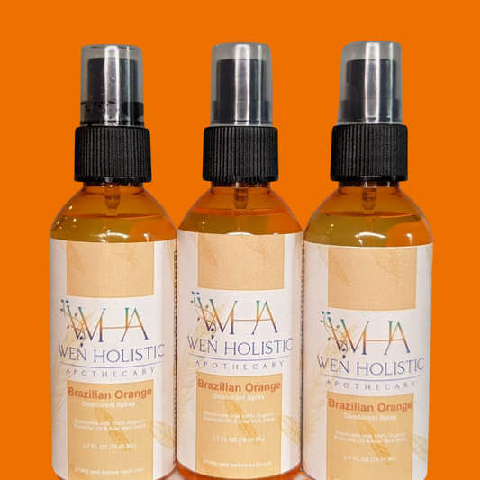 Deodorant Brazilian Orange w/Aloe Vera Juice, Essential Oils & Jojoba Oil All-Natural - www.wenholistic
